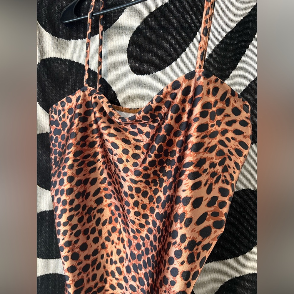 Leopard Print Cami Dress